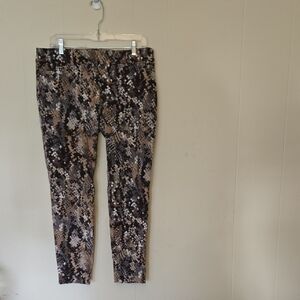 Womens Snake Print Pants Size 12